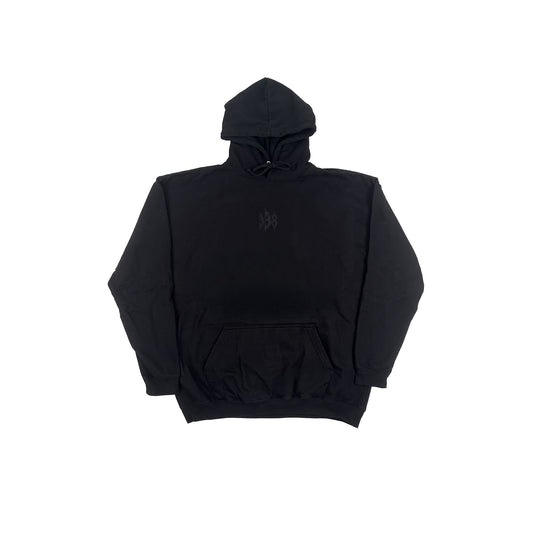 338 - BLACK ON BLACK - HOODIE